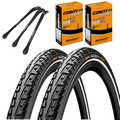 2x Continental Fahrradreifen Ride Tour Reflex 28 x 1,60 (42-622) + Reifenheber
