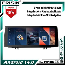 10.25" 64GB Android 14 Autoradio GPS CarPlay für BMW 2er F45 F46 F22 NBT DAB+ BT