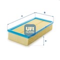 Luftfilter UFI 30.016.00 Filtereinsatz für TOURNEO FORD TRANSIT Bus EAL EAS EBL