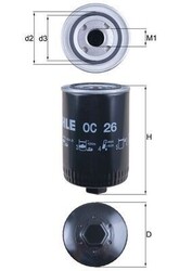 MAHLE Ölfilter OC 26 für