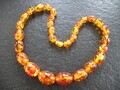 Kette Bernstein Collier Halskette sehr groß und prächtig 94,3 gr