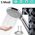 5Modi Duschkopf Hochdruck Handbrause Duschbrause Wassersparend mit 1.5m Schlauch