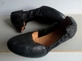 Damen Schuhe Ballerinas Loafers THINK! Gr 41 schwarz Leder