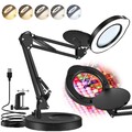 72 84 LED Lupenleuchte 10 15 Dioptrien 2-in-1 Arbeitsleuchte Lupenlampe Lupe 