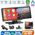 10.26" Zoll Tragbarer Wireless Apple CarPlay Android Auto Autoradio DVR + Kamera