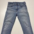 Levi's 511 Herren Slim Fit Hellblau Jeans Zip Fly W34 L34 Stretch Distressed