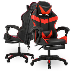 Massage Gaming Stuhl Schreibtischstuhl Drehstuhl Chefsessel Bürostuhl 150KG DE