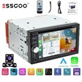 Doppel 2 DIN Carplay Autoradio Android Auto CD DVD KAM Bluetooth RDS 3USB TF AUX