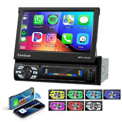 Single 1Din 7Zoll Autoradio Apple CarPlay Android Auto Touchscreen Bluetooth FM