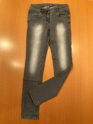 TOM TAILOR - Hose - Jeans - Größe 164 - grau mit Punkten - TOP-Zustand