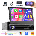 4+64G 1 DIN 7 Zoll Flip Out Carplay Autoradio Android 15 GPS WIFI FM BT DAB+ KAM