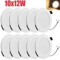 10X 12W LED Panel Deckenlampe Licht Deckenleuchte Einbaustrahler Spot Ultraflach