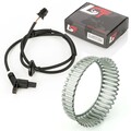 ABS-Sensor und ABS-Ring Set hinten Drehzahlgeber 43 Zähne für SEAT IBIZA II