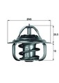 Thermostat Kühlwasser Kühlmittel für Ford Opel Saab Mahle Tx588D 1955 - 2000