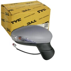 TYC AUßENSPIEGEL SPIEGEL GRUNDIERT LINKS passend für FORD FIESTA | 310-0224