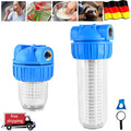 5" 10" Wasserfilter Vorfilter System Hauswasser Zisterne Brunnen Pumpe 1" Zoll