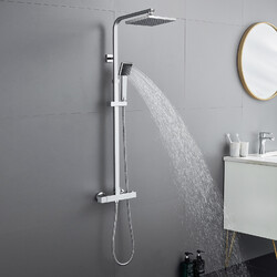 Duschsystem Duschset Regendusche Handbrause Thermostat Edelstahl Duscharmatur✔Edelstahl ✔Messing ✔Mehrere Modelle ✔Anti-kalk Düsen