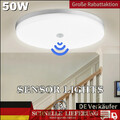 LED Deckenlampe mit Bewegungsmelder Sensor Deckenleuchte Flurlampe Lampe 65W