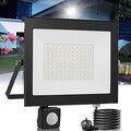 10W-100W LED Fluter Baustrahler mit Bewegungsmelder Außen Strahler Scheinwerfer