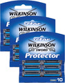 Wilkinson Sword Protector Rasierklingen Herren Rasierer 3 Pack 30 Stück