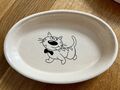 Keramiknapf Wassernapf Futternapf Oval Flach Katze Porzellan Cat Blogger