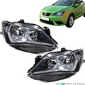 Seat Ibiza 6J 6P Facelift Scheinwerfer SET H7/H7 Facelift Schwarz 2012-2015