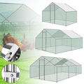 Hühnerhaus Freilaufgehege Freigehege Tierlaufstall Hasenkäfig Abnehmbar PE-Dach