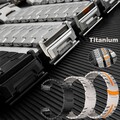 Quick Fit Titan Edelstahl Armband für Garmin Fenix 8 E 7 7X 6 6X Pro 5X Plus 3HR