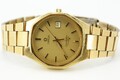OMEGA Seamaster Quarz 1960128 Stahl vergoldet Datum Ø 35 mm Cal 1342 Gold dial