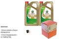 MAHLE Ölfilter 10 L Öl Castrol EDGE FST 5W-30 LL für Audi A6 Allroad 3.0 TDI