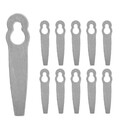 10x Ersatz Metall Messer Set Klingen für Einhell Akku Rasentrimmer GE-CT 18 Li