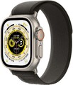 Apple Watch Ultra 49mm Titangehäuse mit Schwarz/Grau Trail Loop Armband, S/M