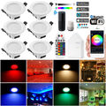 Smart 5W 9W LED Einbaustrahler RGB+WW+CW Einbauleuchte Decke Dimmbar Spot Lampe