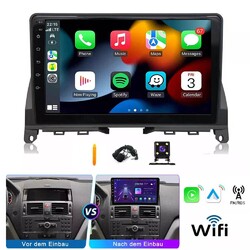 Android 14 Autoradio Carplay GPS Für Mercedes Benz C-Klasse W204 2006-2011 