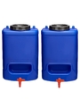2 x20L Weithalskanister Wasserkanister mit Hahn BPA-frei Kanister Camping Tank