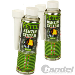2x 300ml PETEC BENZINSYSTEMREINIGER REINIGER SYSTEM PFLEGE ADDITIV KRAFTSTOFF
