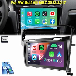 2+64G Android 14 Autoradio Carplay GPS Navi WIFI Für VW Golf 7 MK7 VII 2013-2017