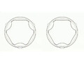 2 x Abdeckung der Antriebswelle LÖBRO für CADILLAC, OPEL, SAAB 44077 II, 45172
