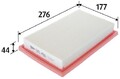 Valeo 585490 Luftfilter Luftfiltereinsatz für Mercedes-Benz 