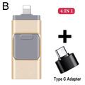 4-in-1-USB-Stick 3.0-Flash-Laufwerk für iPhone/Android Typ C OTG-Pendrive New Q3