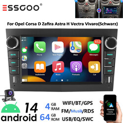 4+64G Für Opel Astra G H Corsa C/D Zafira B Android Carplay Autoradio GPS FM Kam