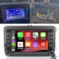 DAB+ Carplay 6+128GB Android 15 Autoradio GPS Navi Für VW Golf 5 6 Passat Polo