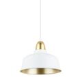 Moderne Skandinavische Hängelampe 1x40W E27 IP20 in Weiß und Mattes Gold