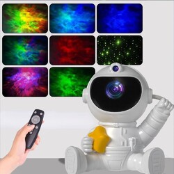 Astronaut Projektor Sternenhimmel Stern Galaxy Nebula Nachtlicht 360° Kinder DHL
