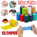 NEU!12/24x selbsthaftende Haftbandagen Fixierbinde kohäsiv Bandage Verband DE