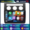 64G Android 14 Carplay für VW Touran 1T1 1T2 1T3 2003-2010 Autoradio BT GPS Navi