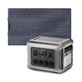 Tragbare 2500W Powerstation mit 100W Solarpanel für Blackout & Wohnmobil
