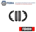 FSB334 BREMSBACKEN TROMMELBREMSE SATZ HINTEN FERODO FÜR ALFA ROMEO 145 1.4L