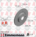2x Bremsscheibe voll 370.4401.20 ZIMMERMANN für MAZDA MX-5 IV MX-5 RF Targa
