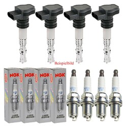 4x HART Zündspule +4x NGK Zündkerze Laser Iridium für BMW 3er E90 325i 330i E60
